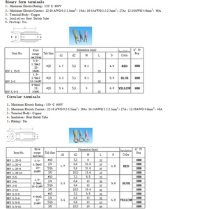Mqwt — jeu de connecteurs épissure et broche, 250 pièces, Kit de bornes à bout thermorétractable, avec boîte - Product Image 4