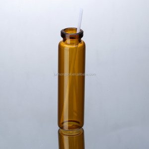 Ambre/brun médecine orale liquide bouteille en verre avec en aluminium couvercle à vis - Product Image 5