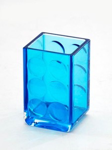 Dots design square shape plastic dish for <b>soap</b> - Product Image 3