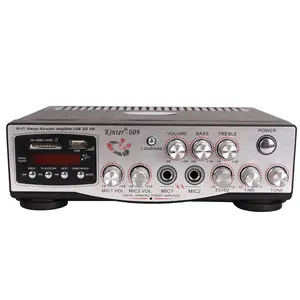 Kinter-009 Ac 220V Geluid Versterker Audio Versterkers Met Usb/Sd/Fm/Mic/Digitale Display