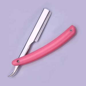 JDK Single <strong>Blade</strong> Straight <strong>Razor</strong> Holder Colorful Plastic And Stainless Steel For Shaving And Barber Hair Cutting Tools