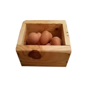 घर रसोई देहाती लकड़ी अंडे बॉक्स छोटे दराज अंडे भंडारण क्रट बॉक्स