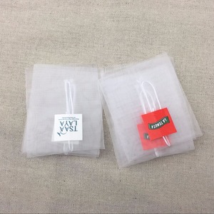 高品质金字塔热封空心尼龙网三角茶袋定制徽标 - Product Image 5