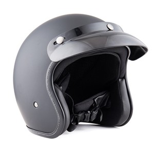 <span class=keywords><strong>Casco</strong></span> <span class=keywords><strong>Moto</strong></span> Mezzo Viso Bianco e <span class=keywords><strong>Nero</strong></span> per Adulti, Quattro Stagioni, Classico, Taglie M L XL, per Mercato Americano e Tedesco - Product Image 3