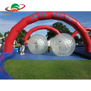 Sfera dello zorb pista auto set per il noleggio di business/super go kart auto pista aria gonfiabile per il partito evento