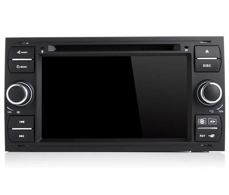 Schwarzes Klavier 7 Zoll Android 11 Auto DVD-Player für Ford Focus für Kuga für Transit Radio RDS USB