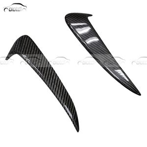 Divisores de labio de parachoques trasero para <span class=keywords><strong>Mercedes</strong></span> <span class=keywords><strong>Benz</strong></span> W205 clase C C300 C43 C63, conducto de ventilación lateral de fibra de carbono - Product Image 5