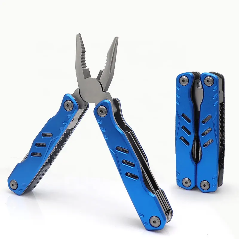 Factory Price Portable 13 In 1 Outdoor Pliers Pocket Camping Mini Pliers Kit Stainless Steel Multitool Plier