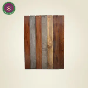 Plancher ignifuge de relief profond en bois de luxe commercial de PVC de vinyle