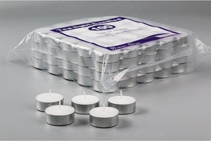 <strong>Tealight</strong> with Aluminum Cup Paraffin Wax Home Decoration for Birthdays Weddings Christmas &amp; Halloween Smokeless &amp; No Smell - Product Image 3
