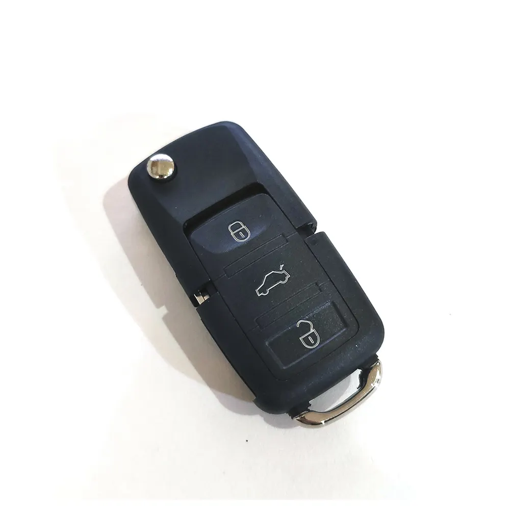 Superior Quality Discount 3buttons Key Blank Flip Car Key Shell Car Key Case fit for volkswagen VW