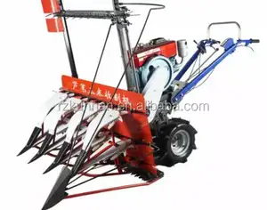 good quality rice harvester reaper sesame harvester reaper binder machine