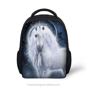 2017 Haute Qualité enfants sac d'école Enfants Pique-Nique Sac À Dos avec belle cheval pronted - Product Image 4