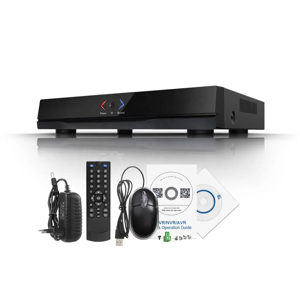 高品質AHD/CVI/TVI/CVBS/IPファイブインワン1080N 4CH DVR PST-AHR004NA