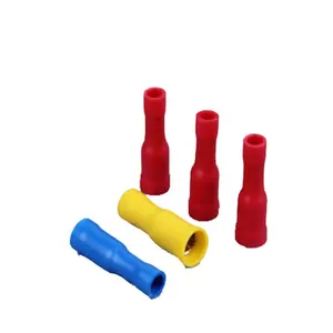 zhejiang factory New Style PVC Pre-insulated Tube Bullet Shaped Female Joint, Made In China Crimp Bullet Shaped Female Terminal/