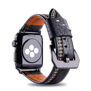 Cinturini classici in vera pelle per cinturini morbidi Apple Watch con fibbia in metallo compatibile Apple Watch Series 4, Series 3/2/1 - Product Image 3