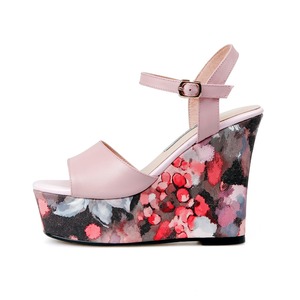 Rifornimento della fabbrica prezzo <span class=keywords><strong>basso</strong></span> sandalo delle donne scarpe moda <span class=keywords><strong>sandali</strong></span> <span class=keywords><strong>tacco</strong></span> alto per le signore del tallone di cuneo cinturino alla caviglia <span class=keywords><strong>sandali</strong></span> per le ragazze - Product Image 3