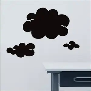 ענן צורת לוח וגיר מדבקות קיר ילדי מדבקות לוח שחור ידידותית לסביבה OEM Redmi Note10 מנוע ויברטור קבל מותאם אישית