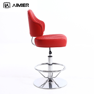 Fabrika doğrudan satış Casino sandalyeler Modern yükseklik ayarlanabilir döner yuvası sandalyeler kırmızı deri yuvası sandalyeler - Product Image 3