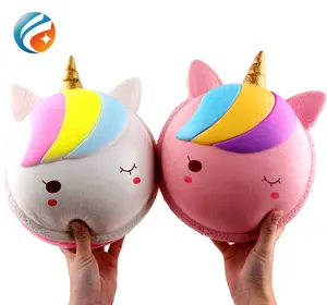 Trend OEM toptan yumuşak yavaş yükselen kokulu dev Kawaii Macaroon Unicorn Squishy