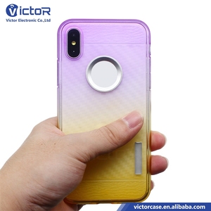 Compra a granel de China cambio de color fibra de carbono TPU cascara en el teléfono para <span class=keywords><strong>iPhone</strong></span> <span class=keywords><strong>X</strong></span> - Product Image 5
