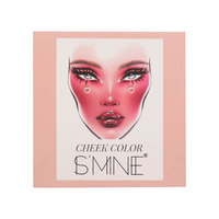 Palette de maquillage IS'MINE Chemical Fair Skin Waterproof Matte Blush Contour Highlight Kit 4 couleurs, poudre fixante pour le visage