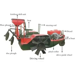 ACME rice farming Paddy field 8-36hp boat tractor