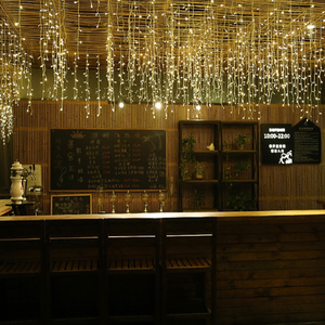 220V 96 <strong>Leds</strong> Indoor Drop <strong>LED</strong> Party Garden Stage Outdoor Decorative <strong>Christmas</strong> Garland <strong>LED</strong> Curtain <strong>Icicle</strong> <strong>String</strong> <strong>Light</strong> - Product Image 3