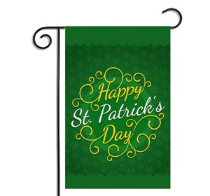 Tùy chỉnh hai mặt Irish shamrock St. Patrick củ<span class=keywords><strong>a</strong></span> ngày vườn cờ clovers 12.5 "x 18" - Product Image 6
