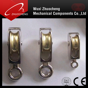 Kẽm Đúc Niken Mạ Bánh Xe Duy Nhất Ròng Rọc Bánh Xe Đôi Ròng Rọc Với Vòng Cố Định - Product Image 5