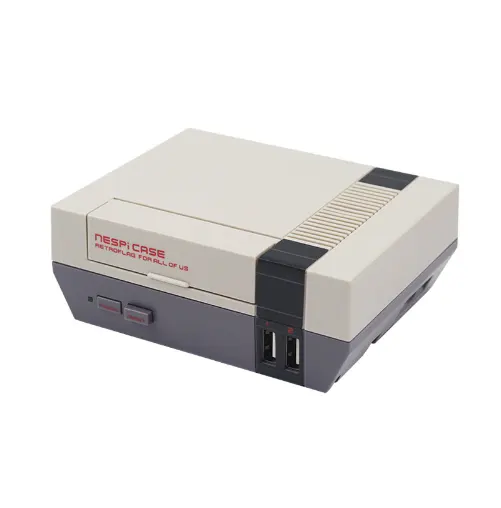 منفذ المصنع عالي الجودة من نوع NES, غلاف مُحدثة ، غلاف Nespi ، مع مروحة تبريد مصممة ل Raspberry Pi 1 Model B 2 / 3