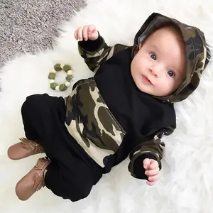 Toptan Hoodies Ve Pantolon Set Bebek Erkek Bebek Giyer Için Kıyafet Set