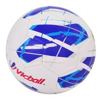 Ballon de football en PVC durable, taille 5, cousu à la machine, à haute rétention d'air, promotionnel et économique, avec logo et couleur personnalisés