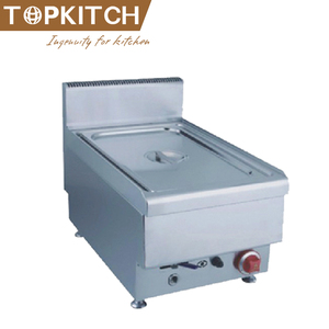 De acero inoxidable AISI 304 bien diseñado Gas calentador de comida de Bain Marie - Product Image 1