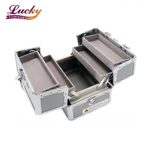 New high Quality Aluminium Alloy Tool Box Medical Storage Box With Interlayer Metal Edging