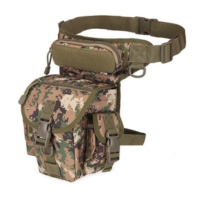 Logo personalizzato Outdoor coscia Drop Leg Bag vita marsupio moto Ride Riding Travel escursionismo Camo Tactical Leg bag per uomo donna