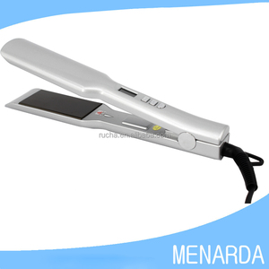 Popular 1.5 ''<span class=keywords><strong>de</strong></span> ancho placas al por mayor fuentes del peluquero del pelo plancha <span class=keywords><strong>de</strong></span> hierro plano <span class=keywords><strong>de</strong></span> cerámica y titanio - Product Image 5