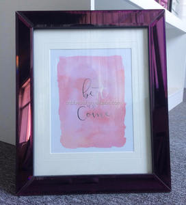 Cadre photo en miroir biseauté, cadre en plastique collant avec miroir, cadre mural 11x14 pouces - Product Image 5