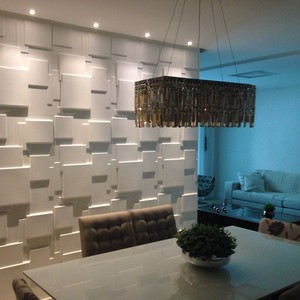 Fábrica venda direta preço fino processamento wallpaper 3D parede painel para decoração interior