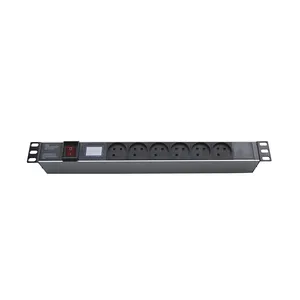 Tipo de Isral 6 maneiras 1U 19 polegadas Dual Power Unidade de Distribuição de Energia PDU para Gabinete