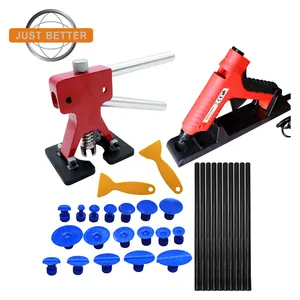 Paintless Dent Repair Tools Kit Dent Lifter with Glue Gun 18pcs Dent Pulling Tabs