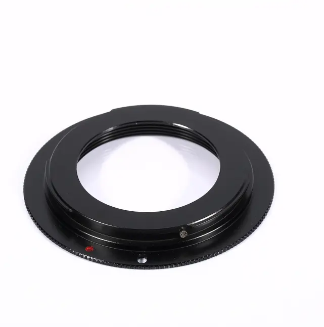 MASSA dijital kamera aksesuarları CNC işleme alüminyum alaşım siyah anot özelleştirilebilir M42 LENS süngü adaptör halkası