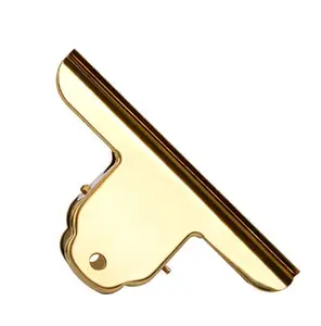 Colgante de oro de acero inoxidable pesado papel pinza Clips