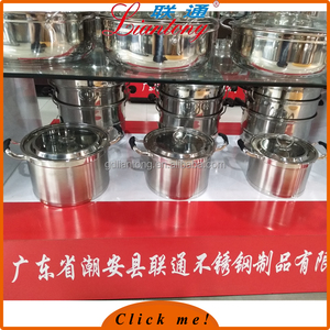 De 20-22-24cm hot <span class=keywords><strong>pot</strong></span> casserole ensemble en acier inoxydable - Product Image 4
