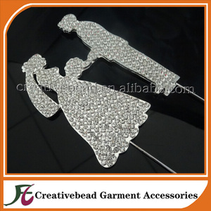 The more new design design Rhinestone To Bride and groom wedding cake topper wedding decorations - Product Image 2