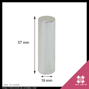 Envase Cilíndrico de Aluminio Plateado para Bálsamo Labial y Lápiz Labial, Mini, Elegante, para Mujer - Product Image 2