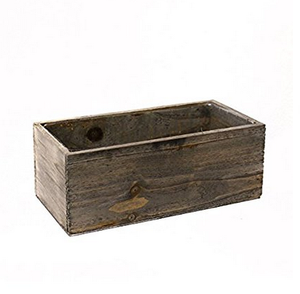 Wood Rectangle Window Box Wood Planters with Removable Plastic Liner