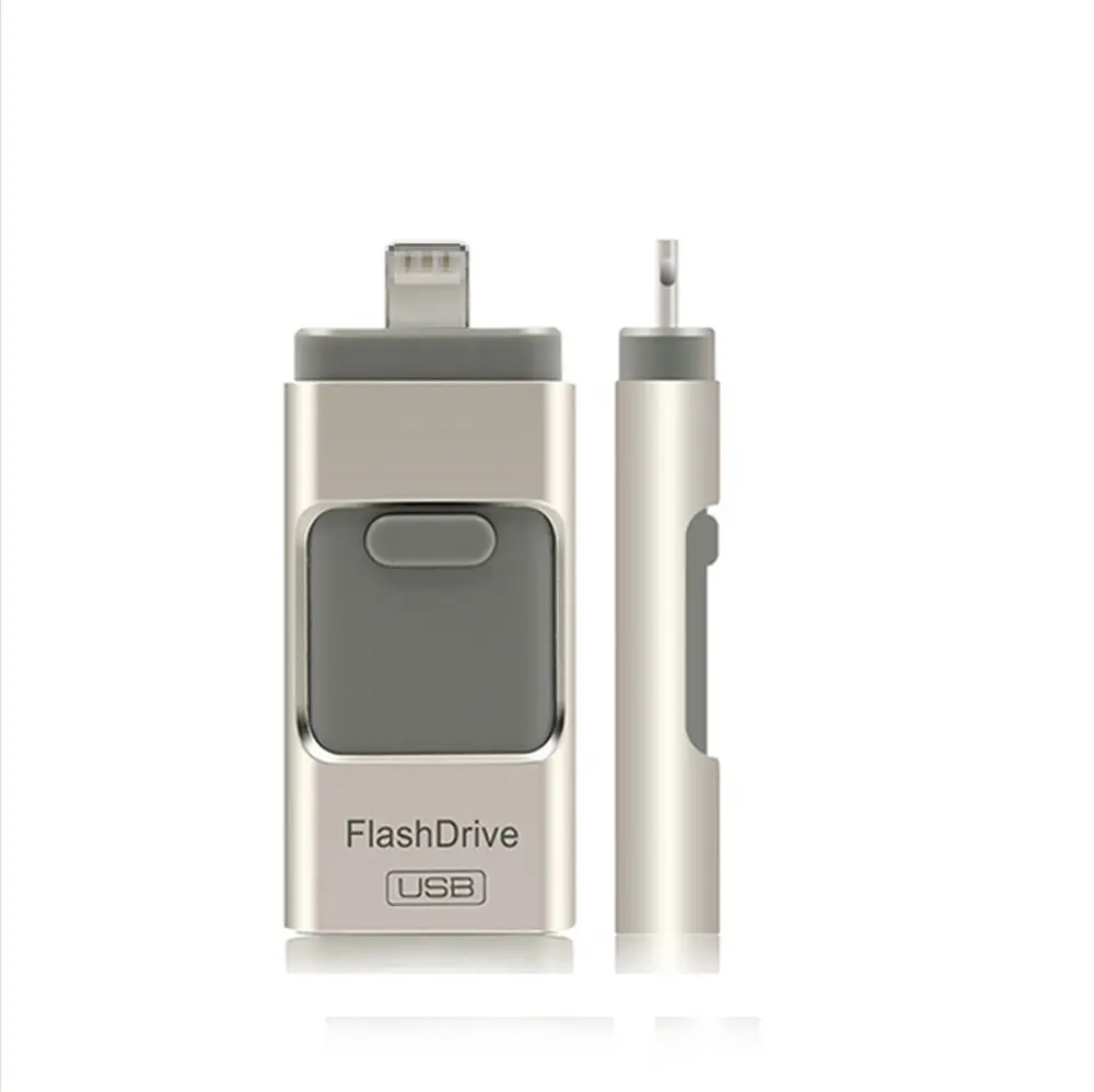 Multi-Function 3 in 1 otg usb flash drive for iPhone IOS and Android with CE Rohs FCC approved