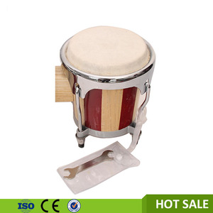 Tambores <span class=keywords><strong>Bongo</strong></span> de Juguete Seguros y No Tóxicos con Cuerpo de Madera y Marco de Metal para Niños Mayores de 3 Años, con Logotipo Personalizado y Opciones OEM/ODM, Venta al Por Mayor - Product Image 3
