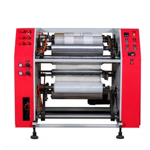 Semi Auto Stretch Film Slitter Rewinder Stretch Film Rewinding Machine